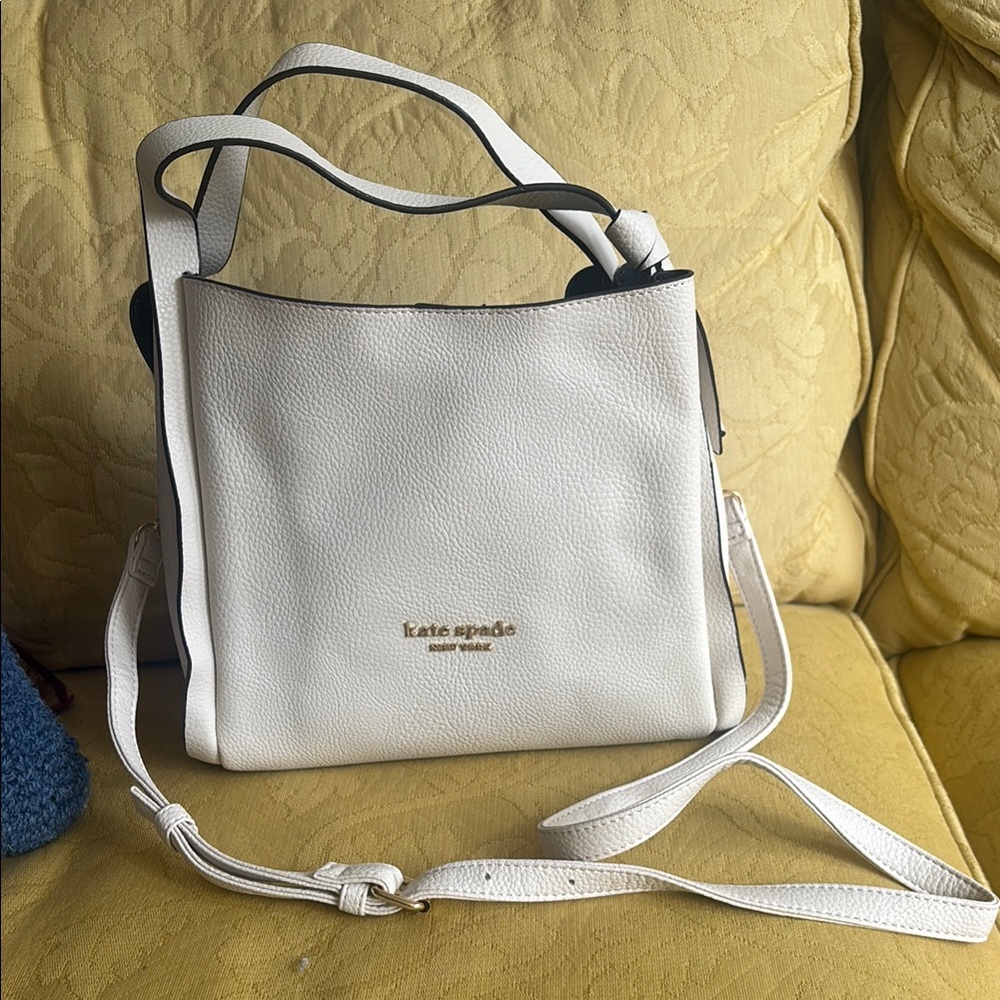 Kate Spade White Leather Crossbody Bag